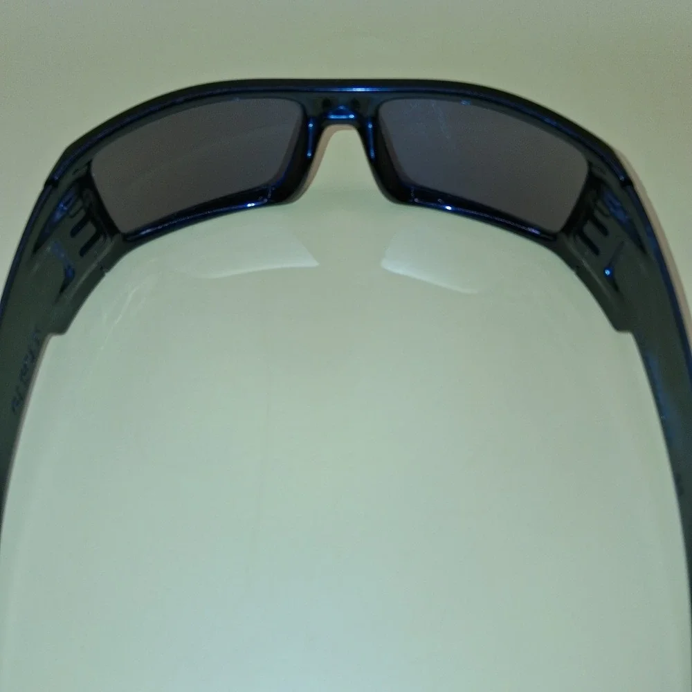 Oakley Gascan OO9014 Blue Sapphire  Lens Black Frame Sunglasses